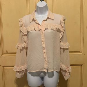 Forever 21 blush pink color blouse